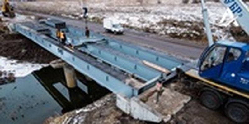 На Черниговщине установлен первый модульный мост