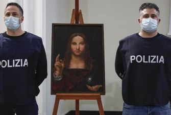 В Італії в приватній квартирі знайшли вкрадену картину Леонарда да Вінчі "Спаситель світу"