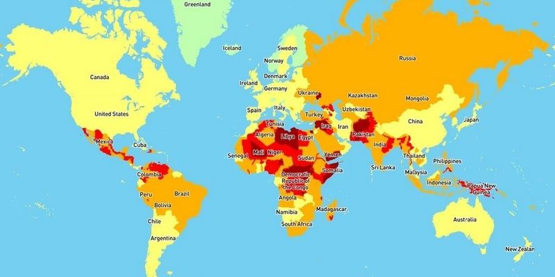 Украина попала в список самых опасных стран мира– Rzeczpospolita