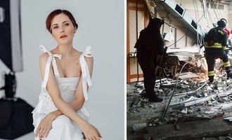 Мой Чернигов: Наталка Денисенко отреагировала на ракетный обстрел родного города/В момент удара в городе находился сын актрисы