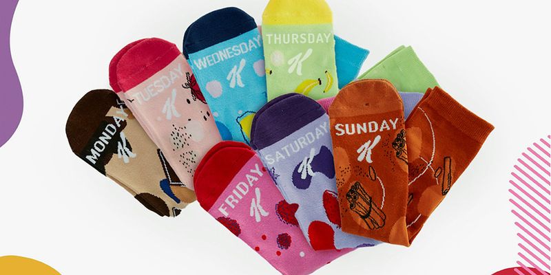 Kellogg's выпустили набор носков по дням недели, чтобы мы не путались с завтраками