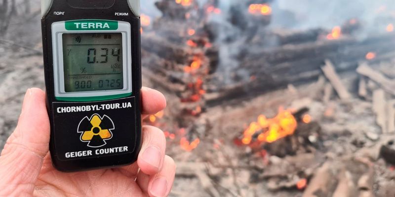Пожежа у Чорнобильській зоні спровокувала новий викид радіації в атмосферу