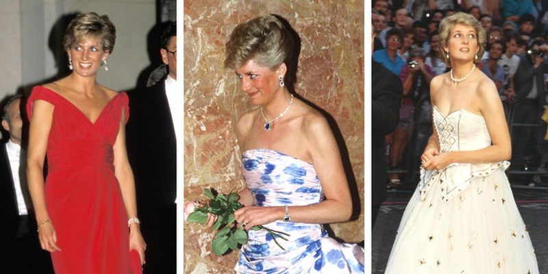 Королева в ужасе: 10 роскошных платьев принцессы Дианы с открытой спиной, которые раздражали Елизавету II