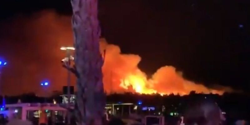 В Хорватии из-за лесного пожара с фестиваля эвакуировали тысячи людей