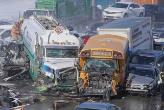 Самая крупная в мире авария: в Канаде - сотни авто «в лепешку», разлитое горючее бензовоза и жертвы
