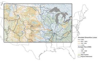 Выкачивание грунтовых вод привело к обмелению рек в США на 50%