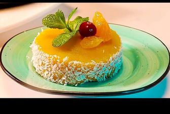 Мандариновый десерт без выпечки от Вкусная Тарелка