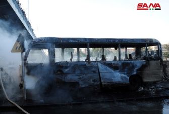 В Дамаске взорвали автобус с солдатами, минимум 14 погибших