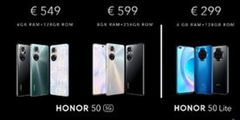 Honor с Google-сервисами возвращается. Европейский анонс Honor 50 и 50 Lite