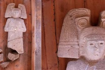 В Мексике во время ремонта дороги наткнулись на статую правителя цивилизации уастеков: фото и видео