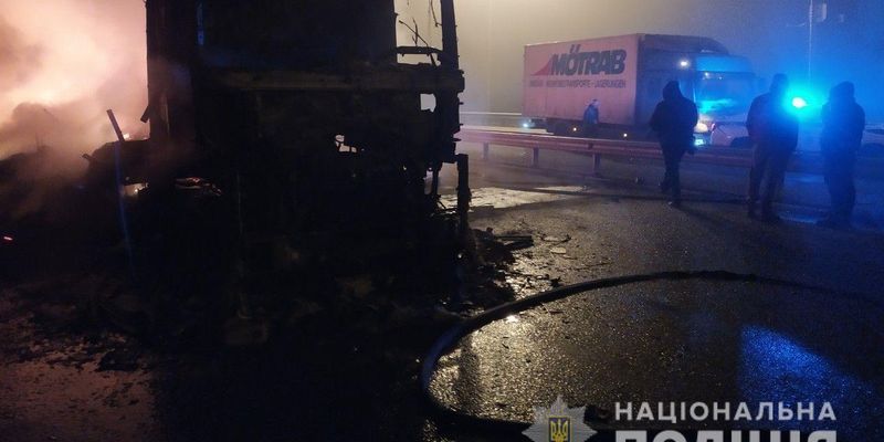 На Киевщине из-за неисправной автопечки в грузовике произошло массовое ДТП