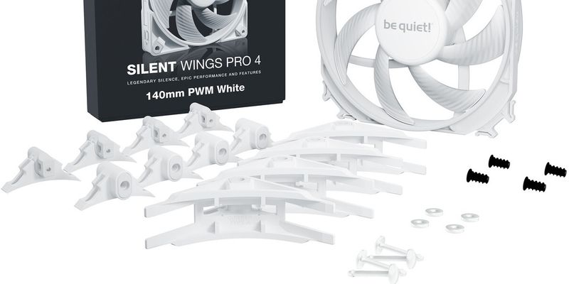 be quiet! подготовила белые вентиляторы Silent Wings 4