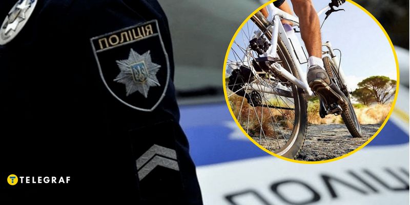 В Киеве в припаркованное авто врезался велосипедист: водителя увезли на экспертизу, а в соцсети вспыхнул скандал
