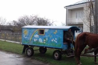В Ровенской области сельских детей перевозят в садик на карете с радугой