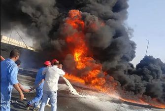 В Египте произошел мощный пожар на отрезке нефтепровода