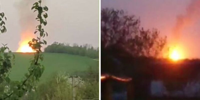 На Харьковщине произошел масштабный пожар на газопроводе: опубликовано видео
