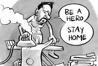 "Игра" со смертью: появились мощные карикатуры про пандемию коронавируса