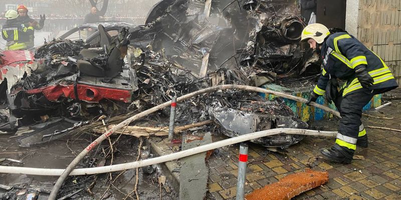 В результате авиакатастрофы в Броварах погибло руководство МВД