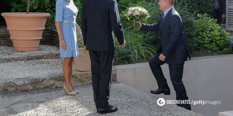 "Хитрый лис!" Путина высмеяли за странный комплимент жене Макрона