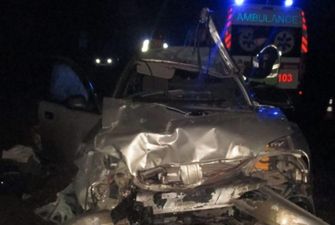 На трассе «Запорожье-Донецк» грузовик MAN столкнулся с Daewoo Lanos: легковушку «разорвало»