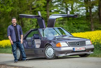 Обнаружен единственный в мире Mercedes-Benz E-Class с дверьми "крыло чайки"