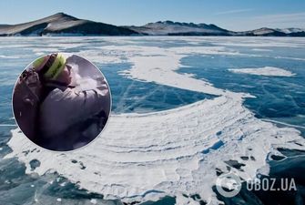 Российские туристы провалились под лед на Байкале: видео