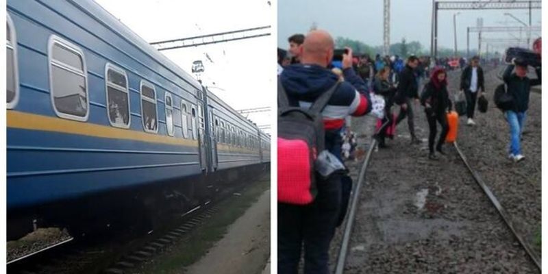 Поезд Одесса-Ковель переехал человека, кадры: "Людям добираться самим"