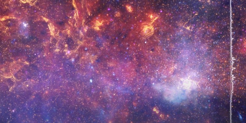 NASA показало, как мог бы звучать центр Млечного Пути, черные дыры и сверхновые