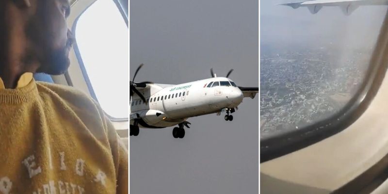 В сеть попало видео с борта упавшего самолета в Непале