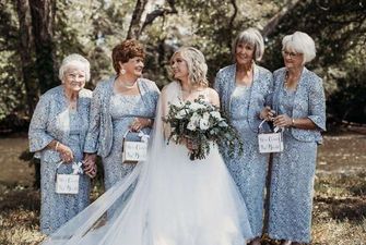 У невесты четыре бабушки и каждая из них была цветочницей на свадьбе