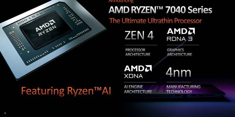 AMD Ryzen 7 7840U оказался быстрее Ryzen 9 6980HX в тесте Cinebench R23