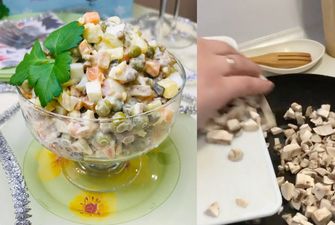 Необычные варианты "Оливье": как приготовить новогодний салат без яиц и колбасы