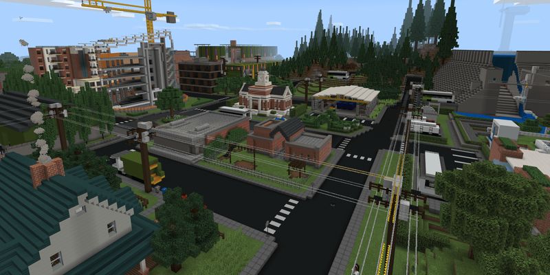 Microsoft превратила свой отчёт об экологической устойчивости в образовательную карту Minecraft