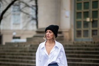 Гиперобъем и пестрые принты: лучшие женские street style образы с недели моды в Берлине
