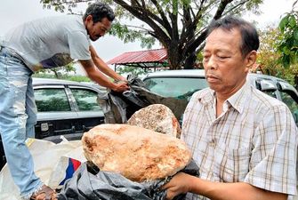 Рыбак в Таиланде нашел амбру стоимостью 2,4 миллиона фунтов стерлингов