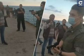 «Я просто зашел с удочкой»: в Крыму ФСБшник угрожал рыбакам пистолетом