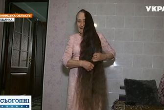 Украинская Рапунцель живет в Винницкой области: длина косы женщины достигла 120 сантиметров