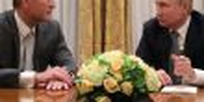 Путин поблагодарил Медведчука за гуманитарную деятельность