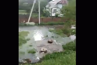 Донецк затопило из-за прорыва магистрального водопровода: видео