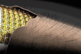 Електронна шкіра використовує крихітні магнітні волоски для відчуття дотику