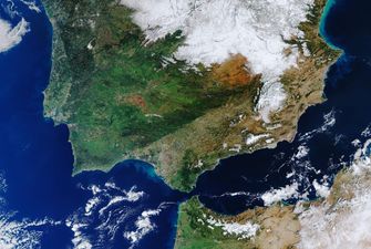 Європейське космічне агентство показало, як виглядає Іспанія після снігопаду на знімку з орбіти. ФОТОФАКТ