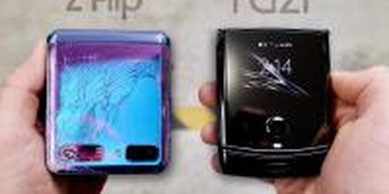 Падение раскладушек: гибкие смартфоны Motorola и Samsung сравнили в краш-тесте
