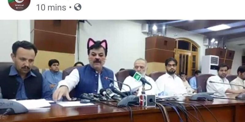 Чиновники в Пакистані на прес-конференції "перетворилися" на" котів"