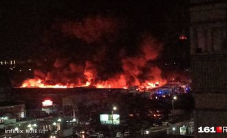 В Ростове масштабный пожар со взрывами: кадры апокалиптические
