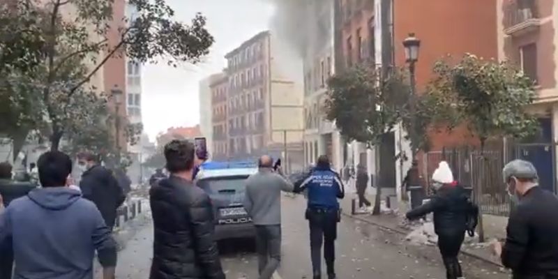В центре Мадрида прогремел мощный взрыв: есть пострадавшие