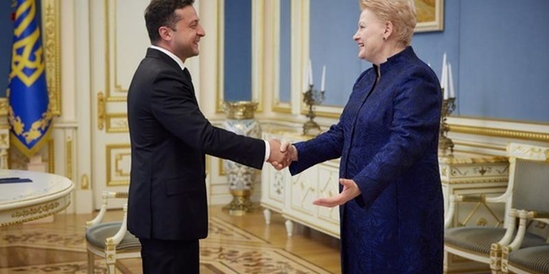 Зеленский встретился с экс-президентом Литвы Грибаускайте