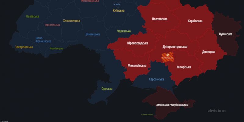В половині областей України оголошено тривогу: на Харківщині вже чули вибухи
