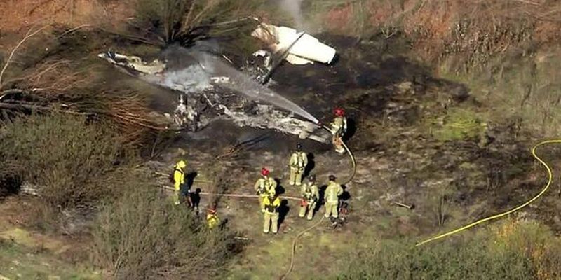 В США упал и загорелся самолет: все погибли