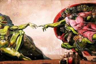 Петербургский художник превращает интернет-мем «лягушенок Пепе» в классическое искусство