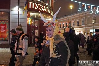 В центре Киева ярко отпраздновали Щедрый вечер: эксклюзивные фото